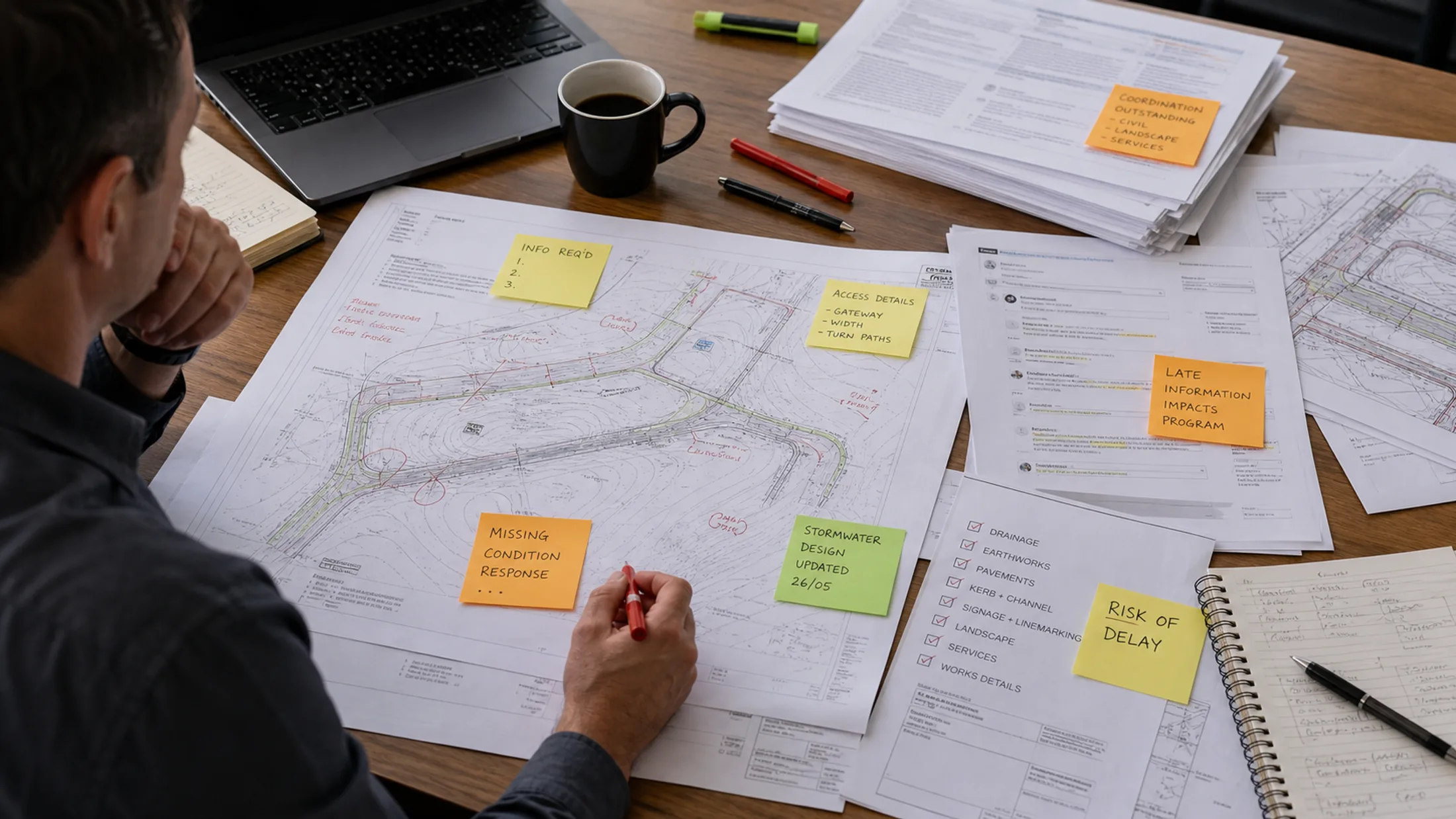 Approvals civil engineering visual
