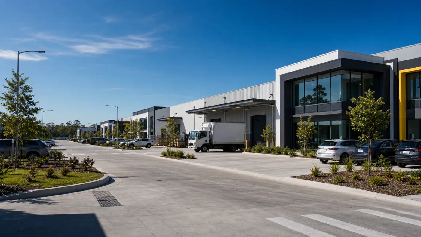 Commercial and industrial development visual